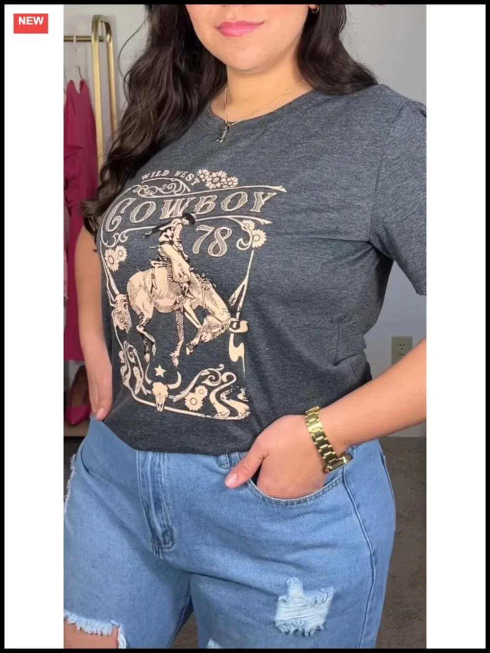 Women's Graphic T-Shirt Loose Fit Cotton Blend Short Sleeve Casual Tee
